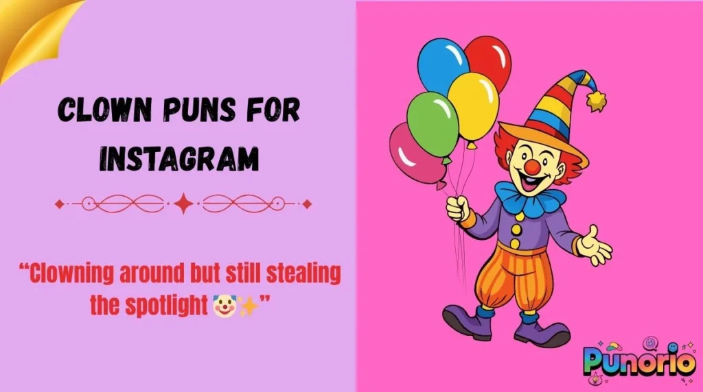 Clown Puns for Instagram