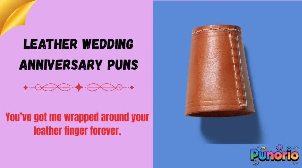 Leather Wedding Anniversary Puns