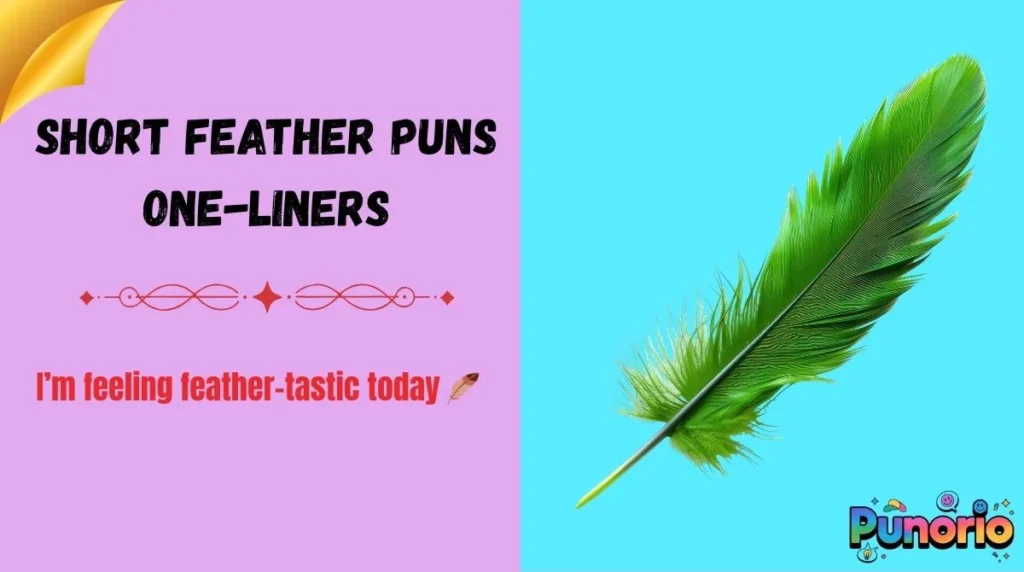 Short Feather Puns One-Liners