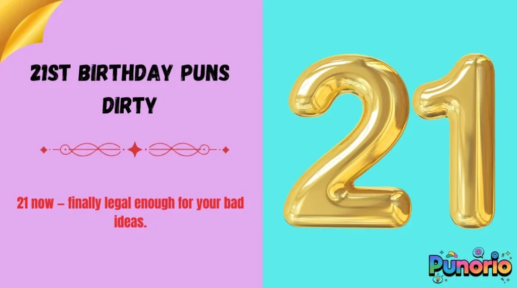 21st Birthday Puns Dirty