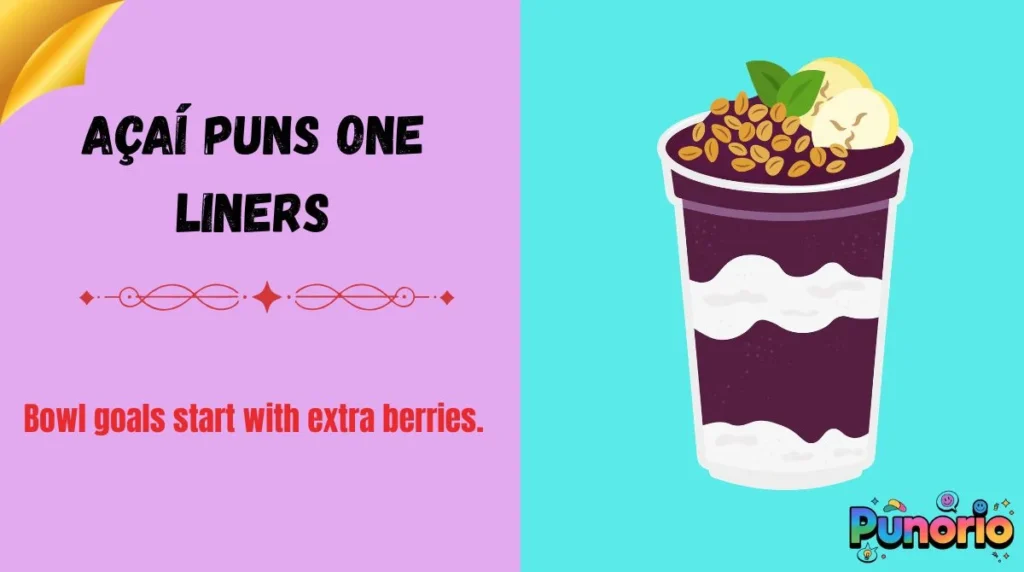 Açaà Puns One Liners