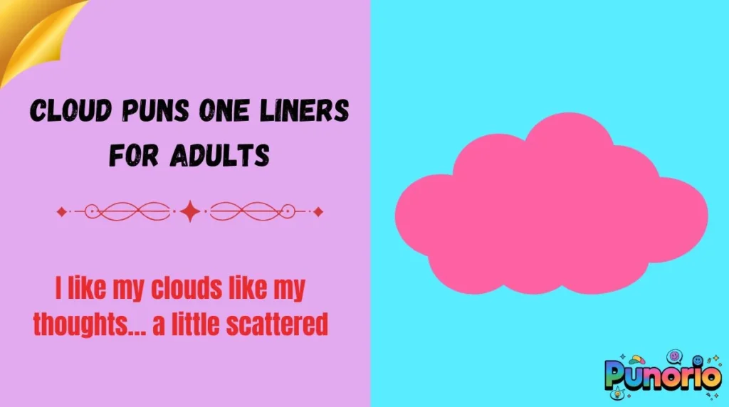 Cloud puns one liners for adults