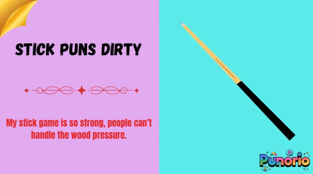 Stick Puns Dirty