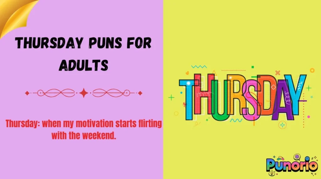 Thursday Puns for Adults
